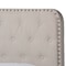 Baxton Studio Annalisa Beige Upholstered Button Tufted Full Size Panel Bed 162-10317 - alternate 4